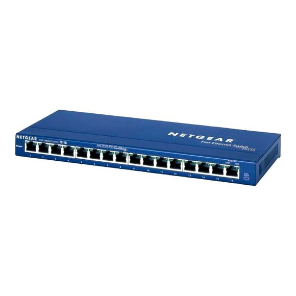 NETGEAR 16-Port Fast Ethernet Switch FS116 - Picture 1 of 7